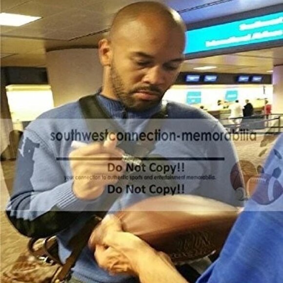 Pittsburgh Steelers Larry Foote Signed Football - Picture 2 of 8